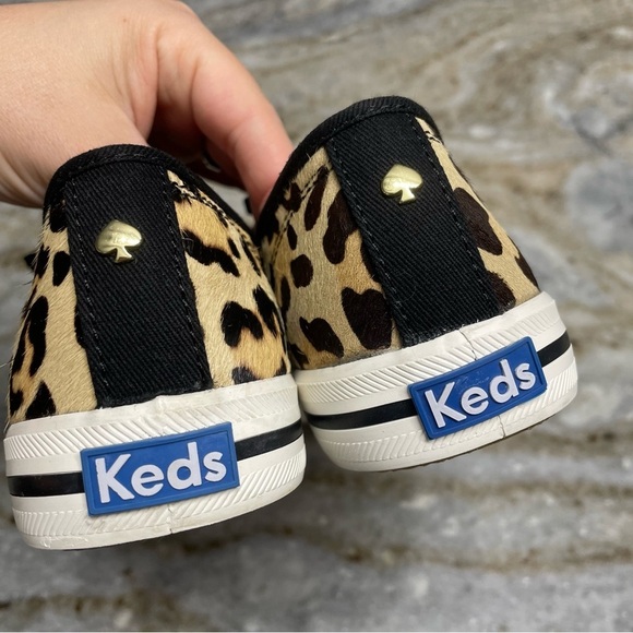 Keds X Kate Spade New York Kickstart Leopard-print Genuine Calf Fur - Picture 10 of 12